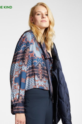 Blusa - Blanco y azul