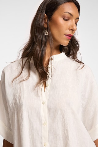 Camisa de lino - Blanco