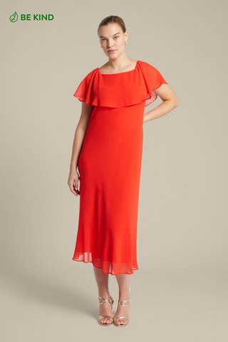 Vestido midi - Rojo