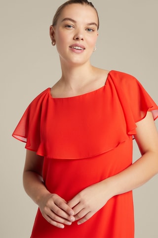 Vestido midi - Rojo
