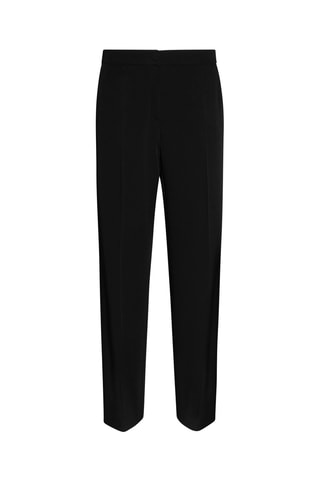 Pantalón recto de tiro alto - Negro