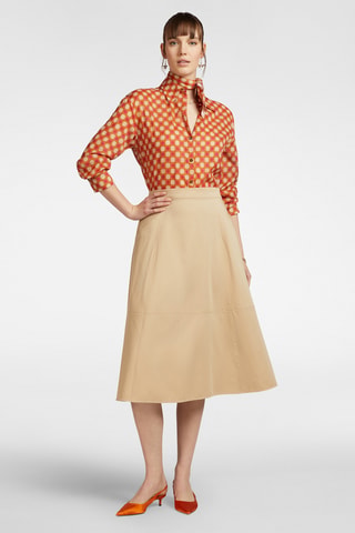 Falda trapecio - Crudo