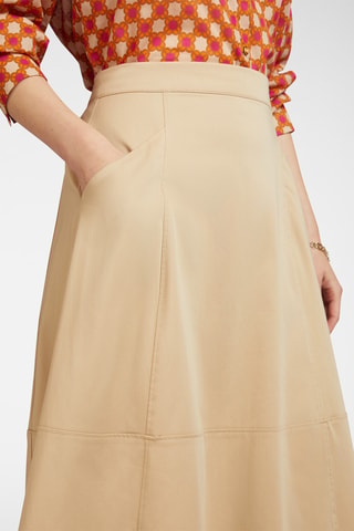 Falda trapecio - Crudo