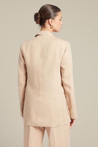 Chaqueta de lino - Beige