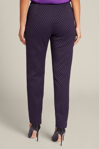 Pantalón recto - Negro y violeta