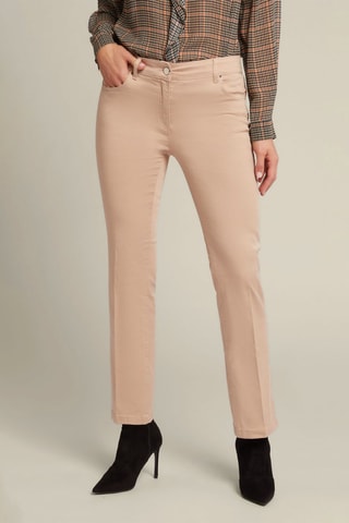 Pantalón recto - Beige