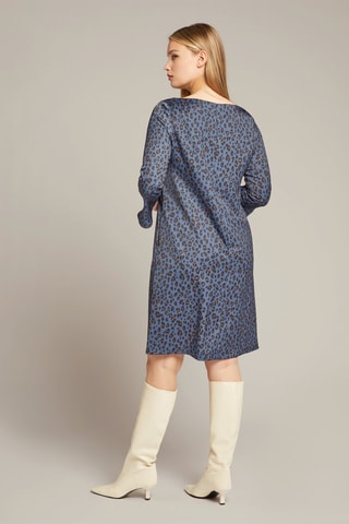 Vestido recto - Negro y azul