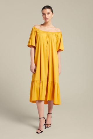 Vestido midi - Amarillo