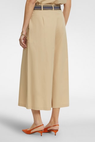 Pantalón ancho 7/8 de tiro alto - Crudo