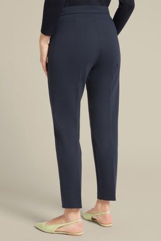 Pantalón slim fit de tiro alto - Azul