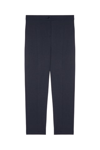 Pantalón slim fit de tiro alto - Azul