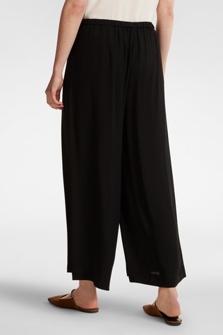 Pantalón ancho de tiro alto - Negro
