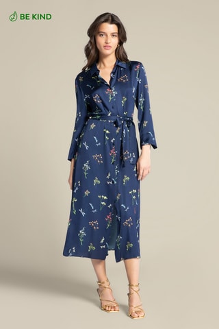 Vestido camisero - Gris
