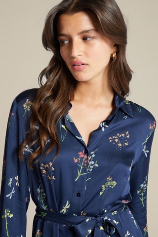 Vestido camisero - Gris