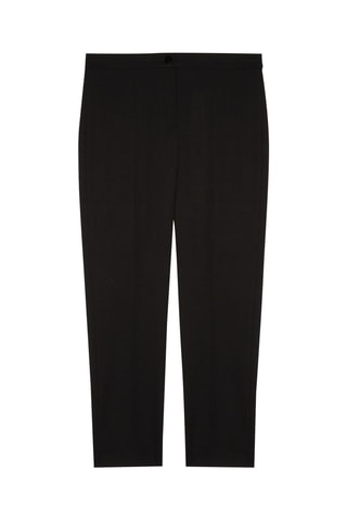 Pantalón slim fit de tiro alto - Negro