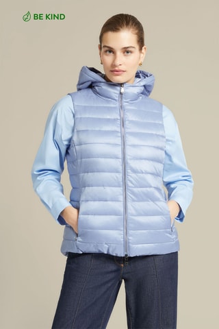 Chaleco con capucha - Azul