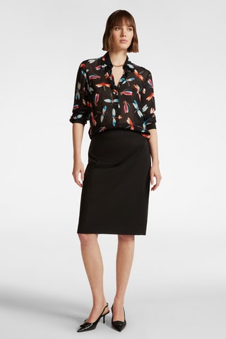 Falda recta - Negro