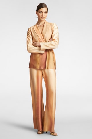 Pantalón recto de tiro alto - Blanco