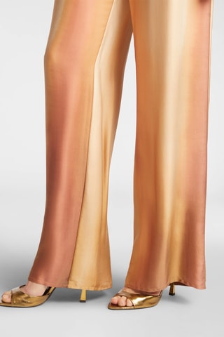 Pantalón recto de tiro alto - Blanco