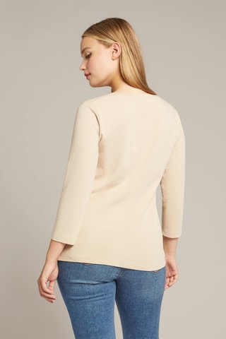 Camiseta - Negro, beige y verde