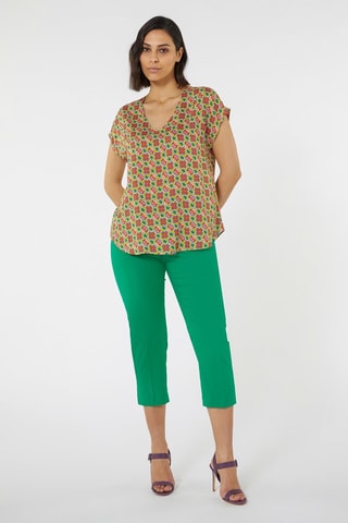 Pantalón pirata estilo chino - Verde