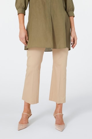 Pantalón flare - Beige