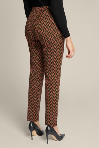 Pantalón recto - Negro y marrón