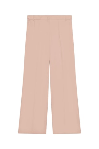 Pantalón flare de tiro alto - Rosa