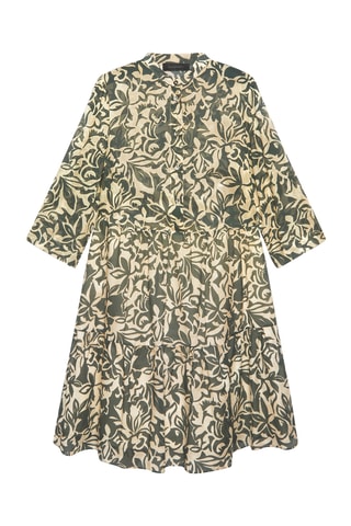Vestido evasé de algodón orgánico - Multicolor