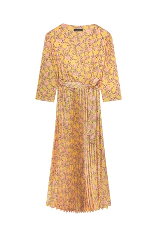 Vestido plisado - Blanco