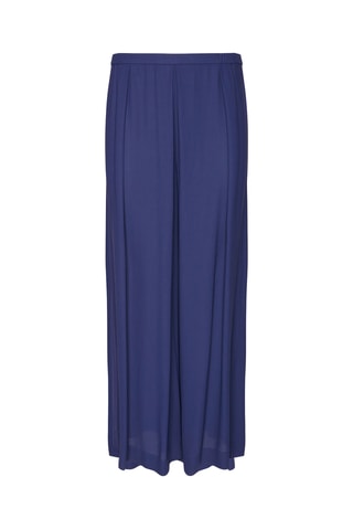 Pantalón wide leg de tiro alto - Azul