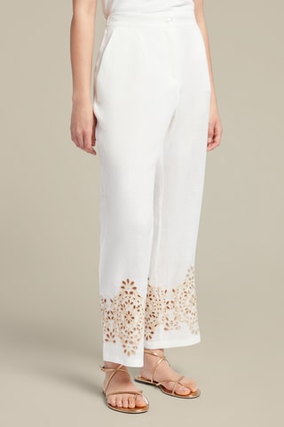 Pantalón de lino - Blanco