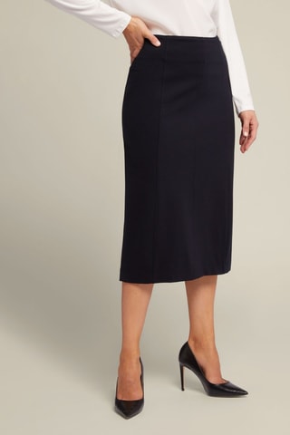 Falda midi - Negro