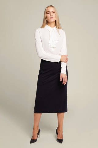 Falda midi - Negro
