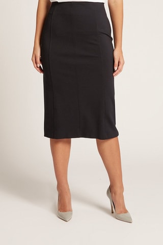 Falda midi - Negro