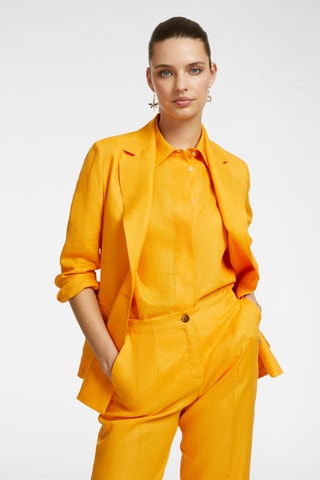 Chaqueta de lino - Naranja