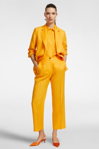 Chaqueta de lino - Naranja