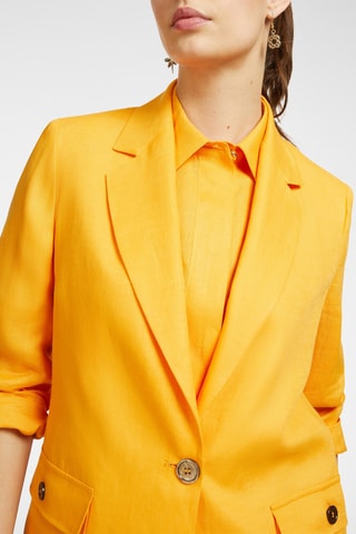 Chaqueta de lino - Naranja