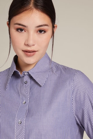 Camisa - Blanco y azul