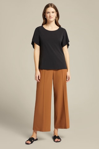 Pantalón wide leg 7/8 - Crudo