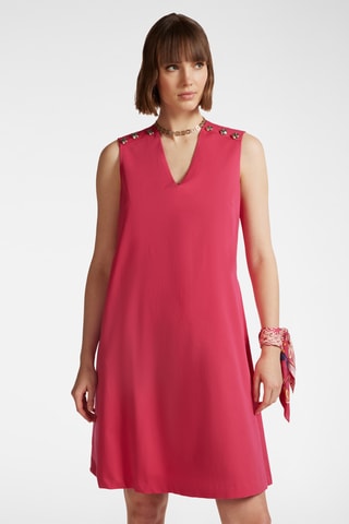 Vestido trapecio - Rojo