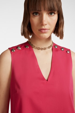 Vestido trapecio - Rojo