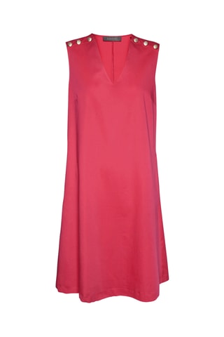 Vestido trapecio - Rojo