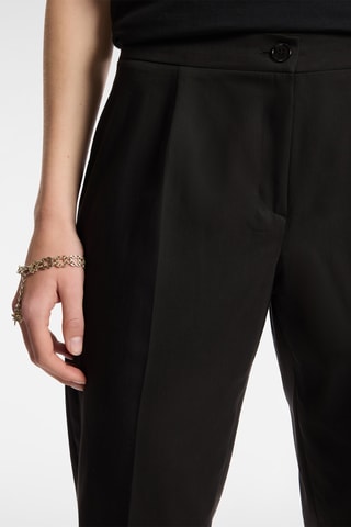 Pantalón pirata de tiro alto - Negro