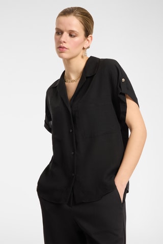Camisa de lino - Negro