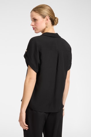Camisa de lino - Negro