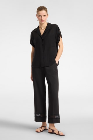 Camisa de lino - Negro