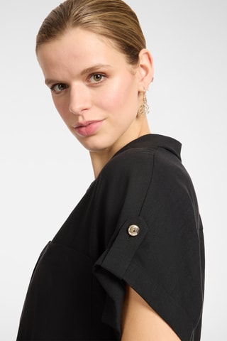 Camisa de lino - Negro