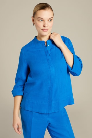 Camisa de lino - Azul