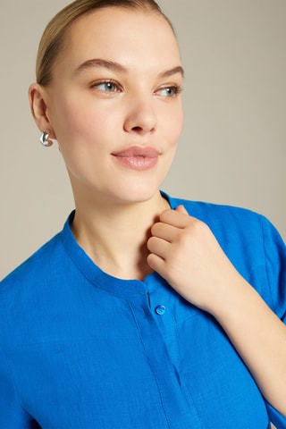 Camisa de lino - Azul